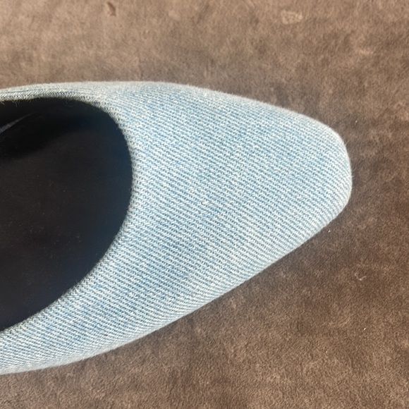 Calvin Klein Coreta Pump sling back. 3 in heel. Color- light denim Size- 5 - Picture 3 of 8